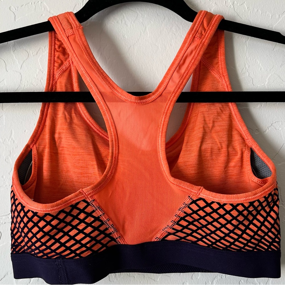 Nike Dri-FitSports Bra - orange & dark purple Small - Picture 2 of 5